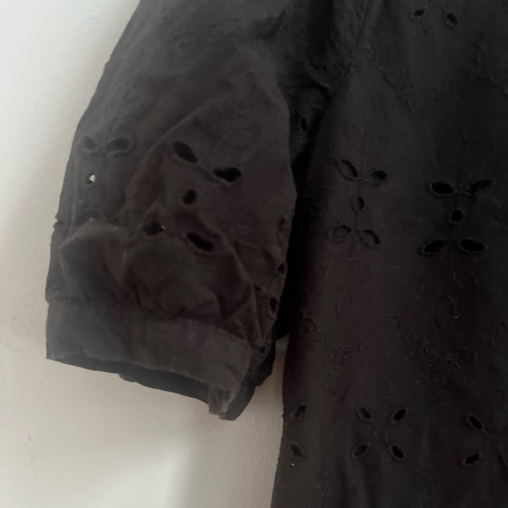 Time and Tru Black Eyelet Top - Picture 8 of 12